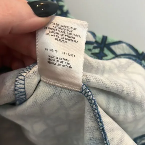 NWOT Anthropologie Maeve Cutout Geo Dress